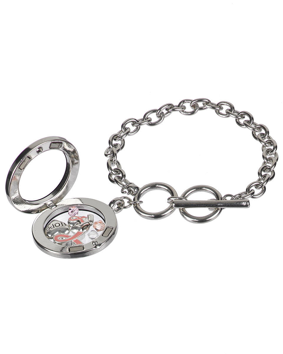 Floating Charm Locket Stunning Memory Bracelet Security Clasp w/Free Gift  Box | eBay